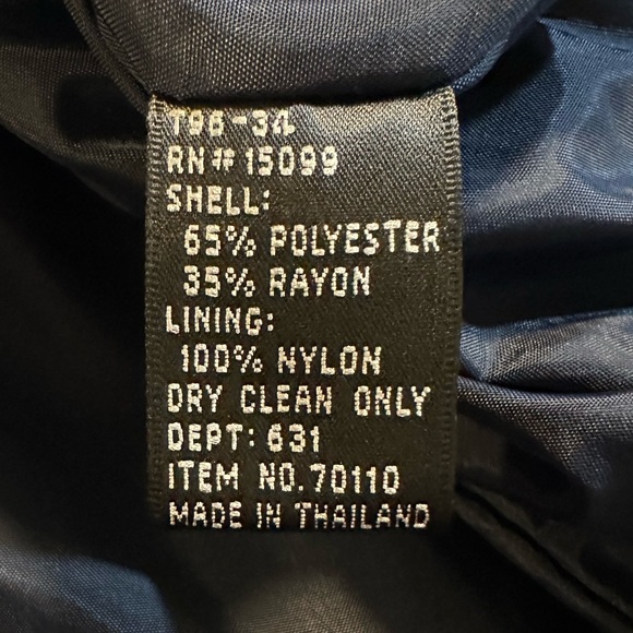 Vintage Executive Collection Red/Navy/Green Blazer Jacket Tailored Sz 14 - Picture 6 of 6